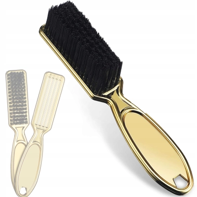 Szczoteczka do czyszczenia pyłu paznokci ZŁOTA duża do wyczesywania włosów