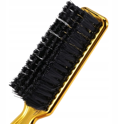 Szczoteczka do czyszczenia pyłu paznokci ZŁOTA duża do wyczesywania włosów