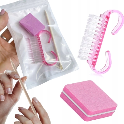 Zestaw Jednorazowy patyczek szczoteczka buffer do paznokci PAKIET Klientki