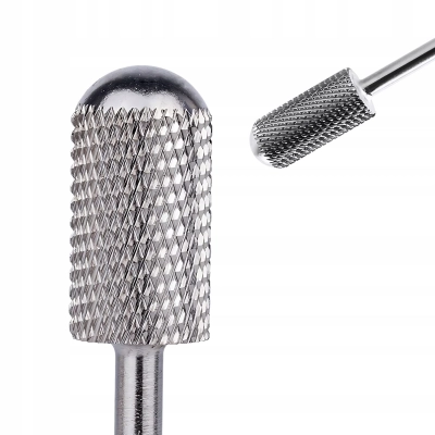 Frez Z WĘGLIKA wolframu do żelu akrylu PREMIUM beczka walec zaokrąglony