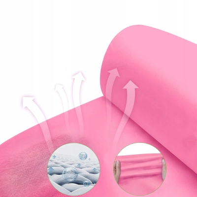 PODKŁAD FLIZELINOWY kosmetyczny włókninowy jednorazowy 60cm x 50m RÓŻOWY