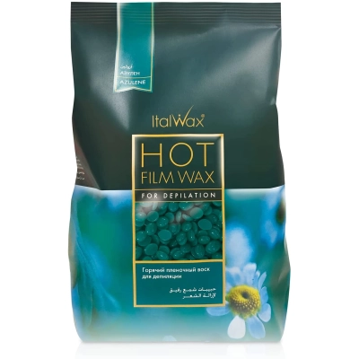 ITALWAX Azulen 1kg wosk TWARDY w dropsach do depilacji Niebieski HIT