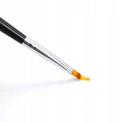 Pędzelek PŁASKI do cieniowania zdobień OMBRE paznokci manicure babyboomer