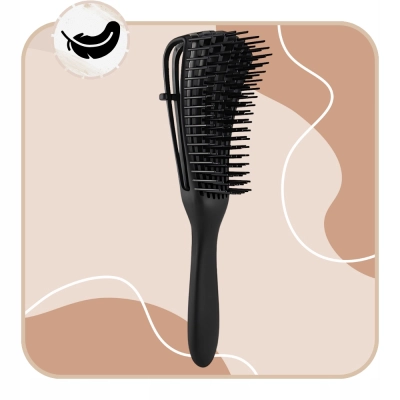 Szczotka do CZESANIA włosów profilowana wygodna CZARNA rozkładana lekka