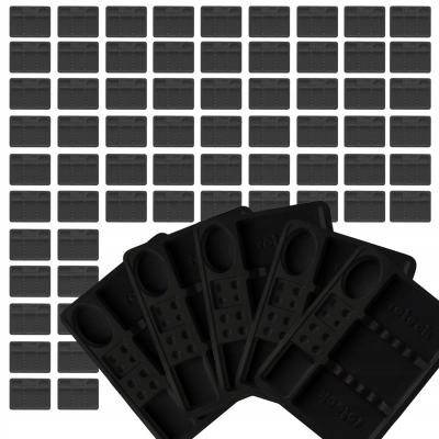 TACKI STOMATOLOGICZNE jednorazowe DENTYSTYCZNE CZARNE 100 sztuk ROTECK