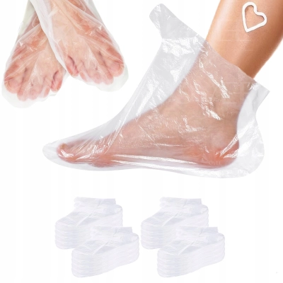 Skarpetki jednorazowe foliowe ochraniacze na stopy Parafiny Pedicure 50 par