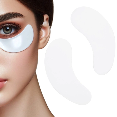 SILIKONOWE Płatki pod oczy BIAŁE 2szt WIELORAZOWE wielokrotnego użytku