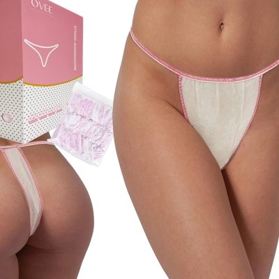 100 sztuk STRINGI majtki jednorazowe BIAŁE damskie