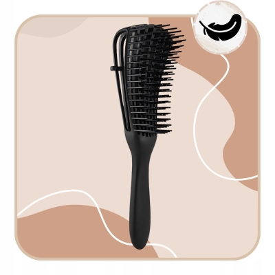 Szczotka do CZESANIA włosów profilowana wygodna CZARNA rozkładana lekka