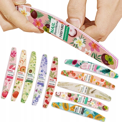 50 x PILNIK 100/180 pilniczki do PAZNOKCI zestaw