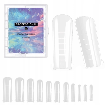 Tipsy Dual Formy do Poly Gelu 120 sztuk Balerina