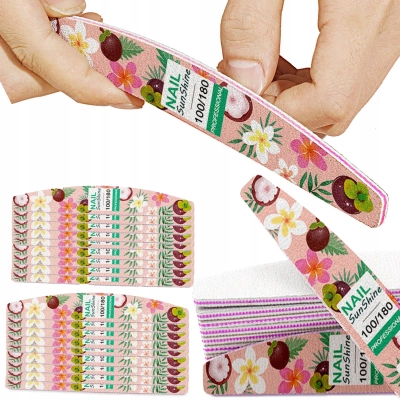 50 x PILNIK 100/180 pilniczki do PAZNOKCI zestaw