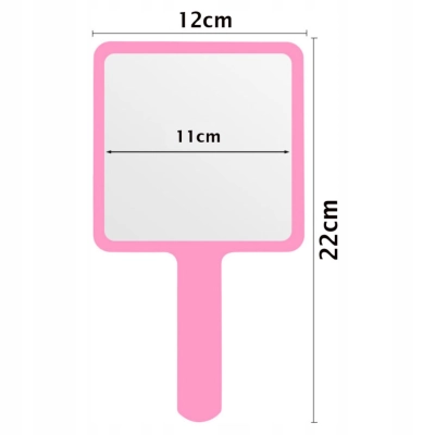 LUSTERKO kosmetyczne makijażu z rączką kwadratowe