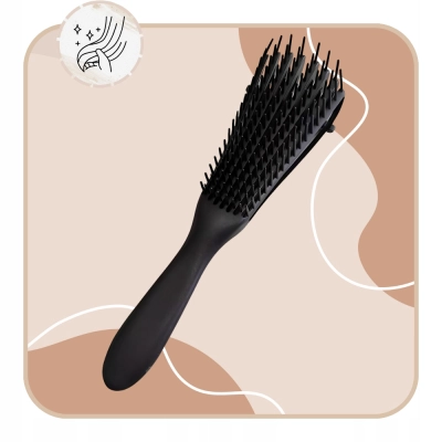 Szczotka do CZESANIA włosów profilowana wygodna CZARNA rozkładana lekka