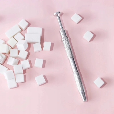 CHWYTAK trzymaczka do TRZYMANIA GĄBEK ombre babyboomer manicure + 20 gąbek