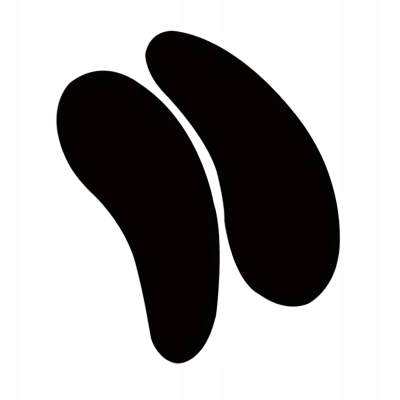 SILIKONOWE Płatki pod oczy CZARNE 2szt wielokrotnego użytku WIELORAZOWE