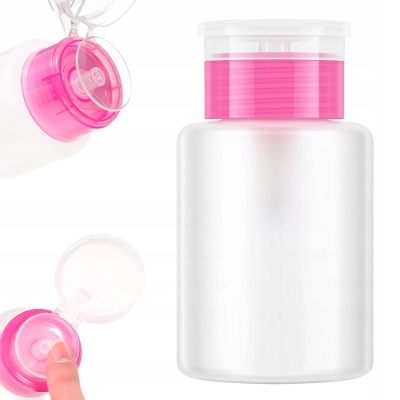 Butelka z pompką do cleanera acetonu zmywacza do paznokci 150ml OveePro