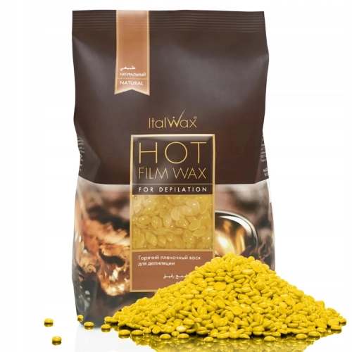 ITALWAX Natural 1kg wosk TWARDY w dropsach do depilacji Włoski Super Jakość