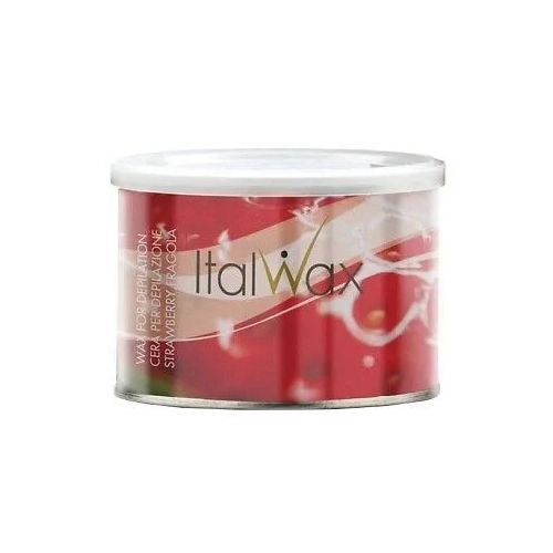 ITALWAX Wosk WŁOSKI do depilacji w puszce 400ml STRAWBERRY truskawka