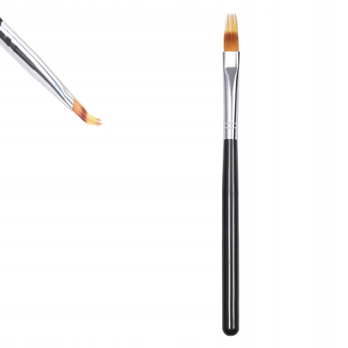 Pędzelek PŁASKI do cieniowania zdobień OMBRE paznokci manicure babyboomer